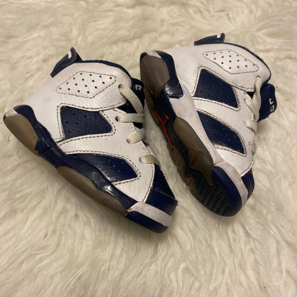 GUC✨ 2012 Infant Air Jordan 6 Retro TD 'Olympic' 2012 4c - Picture 6 of 8